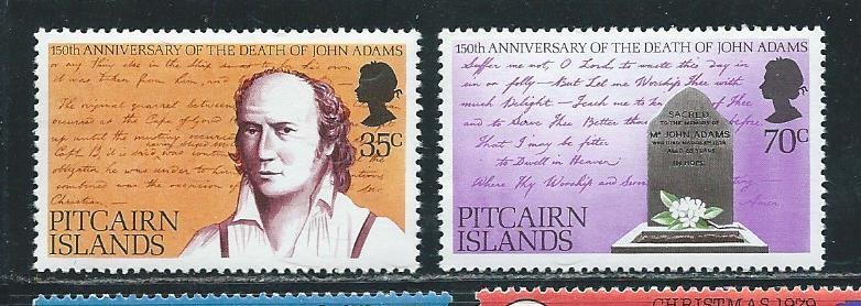 Pitcairn Islands 182-3 1979 John Adams set MNH