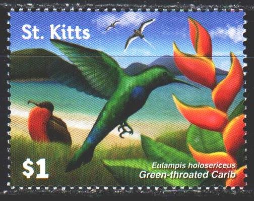 Saint Kitts and Nevis. 2015. 1503. Hummingbird, birds, fauna. MNH.