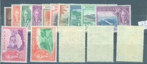 Dominica Scott 122-136; SG 120-134 - Unused LH