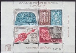 SPANIEN SPAIN [1975] MiNr 2138-41 Block 19 ( **/mnh )