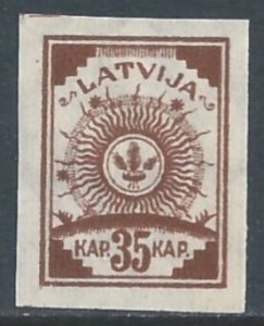 Latvia #31 NH 35k Arms - Wmkd. - Imperf