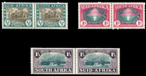 South Africa #B9-11 Cat$53.50+ (for hinged), 1939 1939 Huguenot Memorial, set...