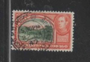 TRINIDAD & TOBAGO #56 1938 8c KING GEORGE VI & QUEENS PARK F-VF USED