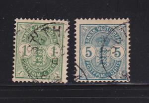 Danish West Indies 21-22 Set U Coats of Arms