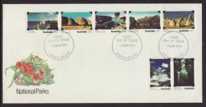 Australia 700-706 National Parks U/A FDC