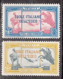 Italy Aegean CE1-2 Sas PA 19-20 MNH 1932 CV $240.00