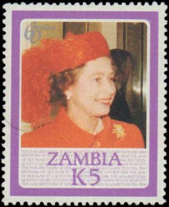 Zambia #343-347, Complete Set(5), 1986, Royalty, Never Hinged