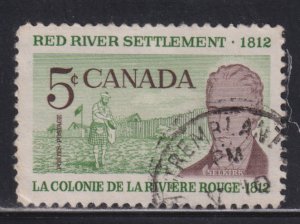 Canada 397 Red River Settlement (Winnipeg, MB) 5¢ 1962