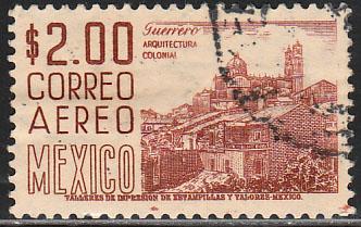 MEXICO C220Hj, $2P 1950 Definitive 2nd Printing wmk 300 USED. F-VF. (1386)