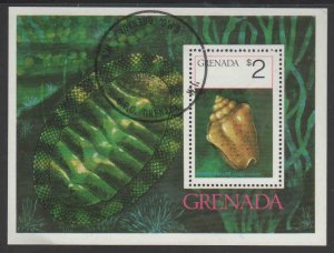 GRENADA #659  1975  SEA SHELLS   MINT  VF NH  O.G CTO  S/S  a