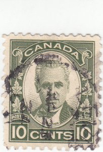 Canada - Scott #190 - 10 cent Dark Green - Used