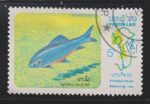 Laos 485 Mekong River Fish 1983