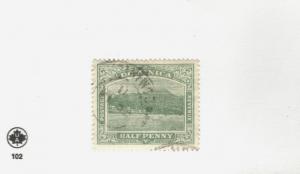 1918 Dominica SC #35 Half Penny used stamp