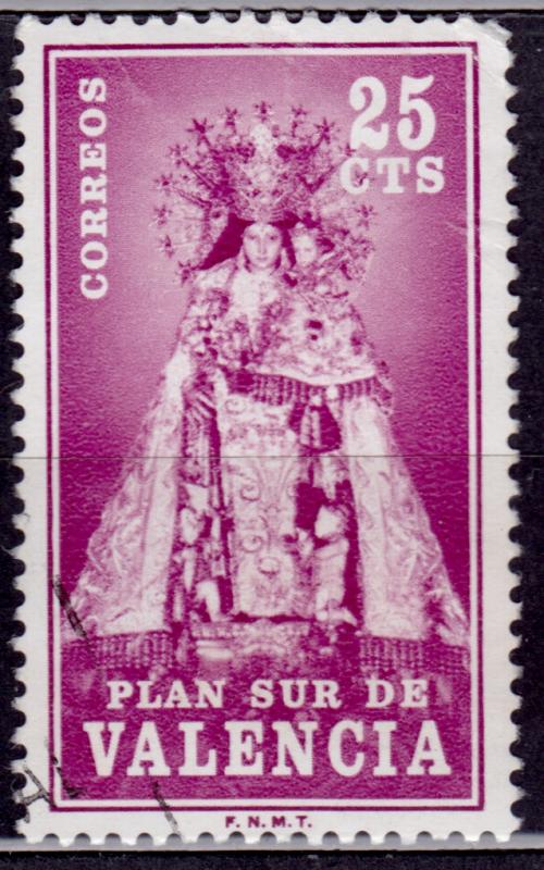 Spain, 1973, Plan sur de Valencia, 25cts, used