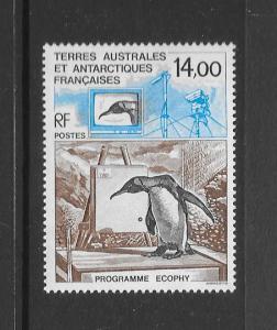 PENGUINS- FRENCH SOUTHERN ANTARCTIC TERRITORIES #192  MNH