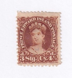 PRINCE EDWARD ISLAND # 10 MNG Q/VICTORIA 41/2d BROWN CAT VALUE $50 