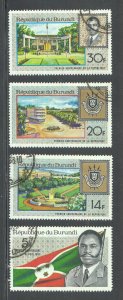 Burundi Scott #218-221 Used