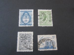 Argentina 1944 Sc 518,519,521-2 FU