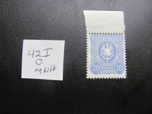 Germany 1880 MNH MI. 42Ic  SC 40  VF  25 EUROS (113)