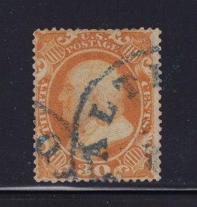 38  VF used neat blue cancel nice color cv $ 450 ! see pic !