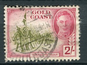 GOLD COAST; 1938 early GVI pictorial issue fine used 2s. value