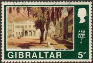 Gibraltar 255 - Used - 5p Main Guard, Old (1971)  (cv $0.60)