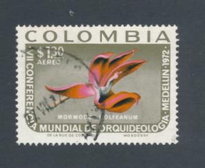 Colombia 1972 Scott C572 used - Orchidology Congress