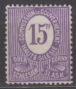 Upper Silesia Scott #5 1920 MH