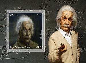 MALI SHEET IMPERF NOBEL PRIZE EINSTEIN