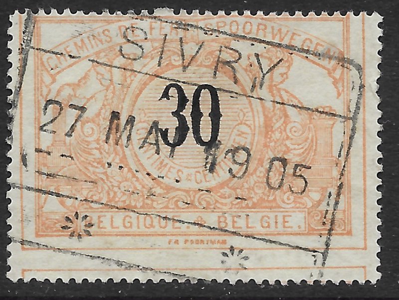 Belgium Q25 used.  Railway Stamp