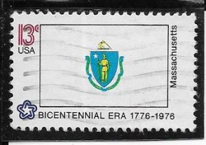 1638 - .13 American Bicentennial State Flags used f-vf.