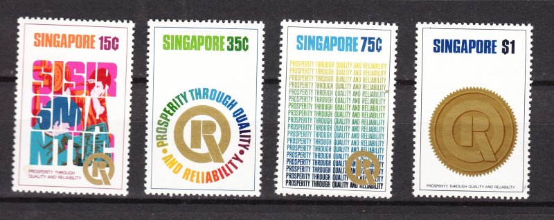 J42471 Stamps 1973 singapore set mnh #167-70 designs