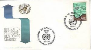 United Nations Geneva, First Day Cover