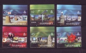 Guernsey Sc 832-837 2004 Europa, Vacations, stamp set mint NH
