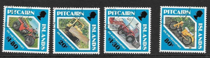 PITCAIRN ISLANDS SG401/4 1991 ISLAND TRANSPORT FINE USED