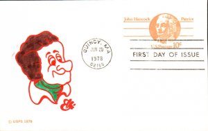 #UX75 John Hancock Ellis FDC