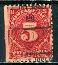 USA; 1917: Sc. # J64.  Used Perf. 11 Single Stamp w/Pre-Cancel