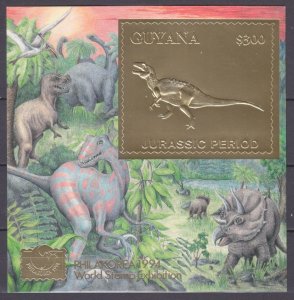 1994 Guyana 4874/B429 gold Dinosaurs 50,00 €