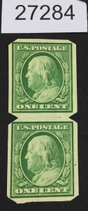 US STAMPS  #343 MINT OG NH TYPE 1 MACHINE PERF'S PAIR  LOT #27284