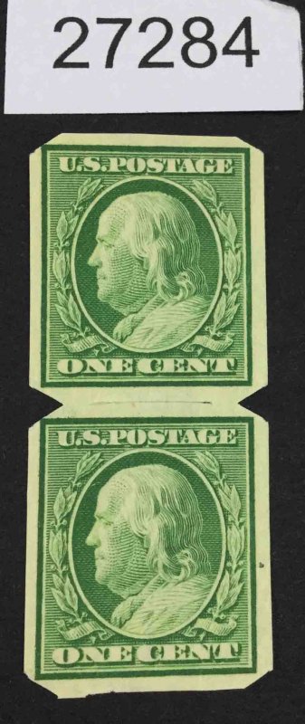 US STAMPS  #343 MINT OG NH TYPE 1 MACHINE PERF'S PAIR  LOT #27284