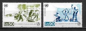 UN Geneva 154-55 Shelter for Homeless set MNH