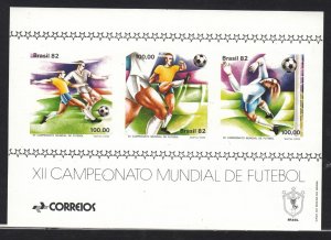 Brazil Sc 1789 NH Souvenir Sheet of 1982 - Soccer World Cup