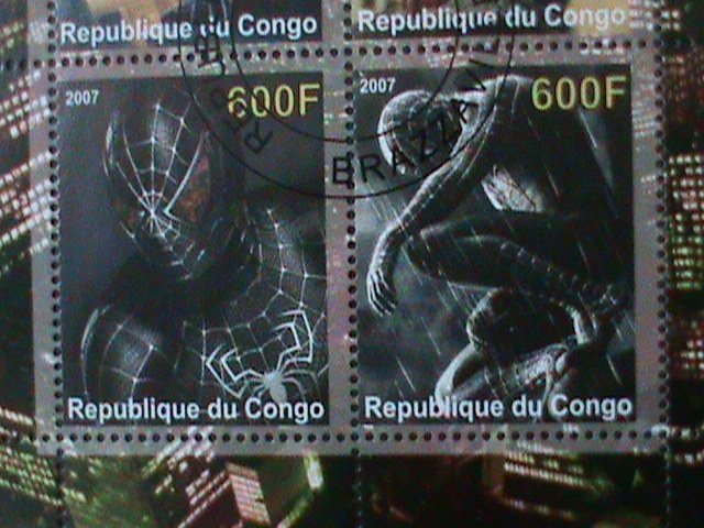 ​CONGO-2007 SPIDER-MAN  CTO S/S VF WE SHIP TO WORLDWIDE &  COMBINED SHIPPING