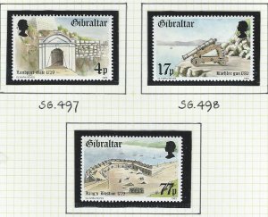 Gibraltar    mnh  sc  453-455
