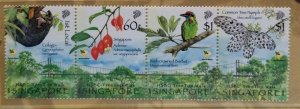 Singapore Tree Top Walk 2005 Bird Butterfly Fruit Insect Monkey (p.pack) MNH