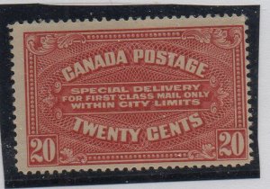 Canada Sc  E2 2922 20c carmine Special Delivery stamp mint LH