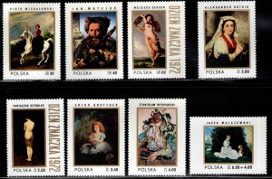 Poland Scott 1908-1914, B126 MNH** 1972 Paintings stamp set
