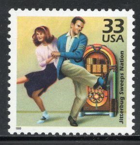 3186g *  JITTERBUG SWEEPS NATION * U.S. Postage Stamp MNH