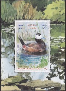 Iran 2020 MNH Souvenir Sheet Stamps Birds White Headed Duck