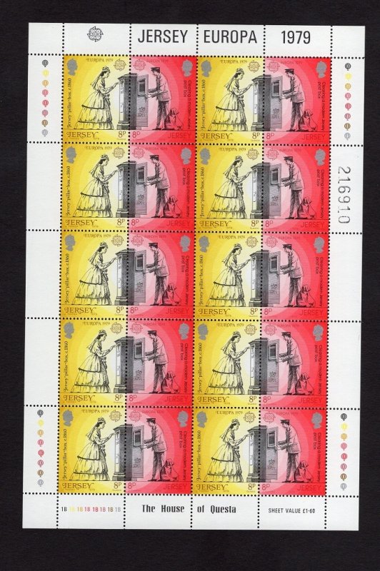 Jersey   #202-205a   MNH  1981  Europa in 2 sheets with 10 pairs each